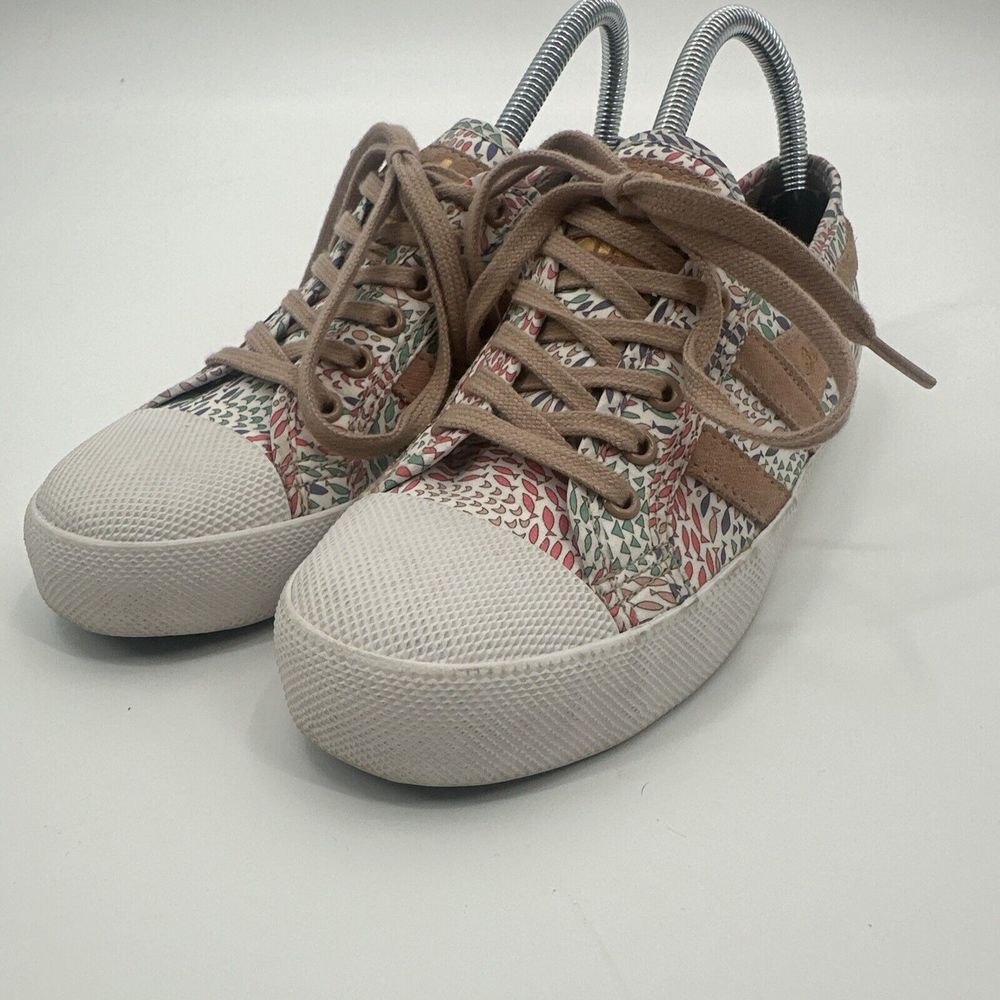 Gola Liberty Coaster Fish Print Fabric Sneakers‎ Shoes Size Women's 6